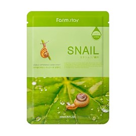 Farmstay Visible Difference Sheet Mask - Snail Mucin Face Mask - With Snail Mucus Extract for Skin Elasticity - 10 Piece Set - Snail - 1 pc