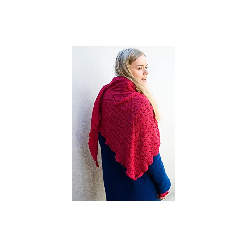 Invero, Merino Triangular Scarf Susi, 100% Wool -