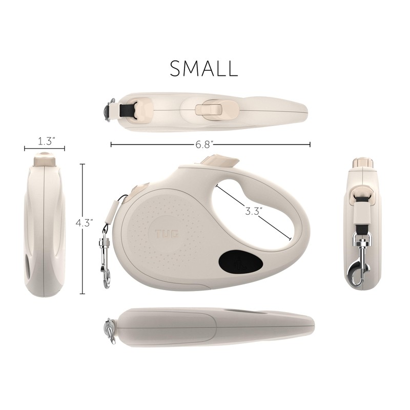 TUG Oval 360° Tangle-Free Retractable Dog Leash with Integrated Waste