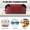 KEVANCHO Leather Sunglass Holder for Car with Detachable Visor Clip,