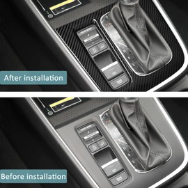 Agulier Compatible with Center Console Gear Shift Panel Trim Cover Protection Frame Sticker Interior Accessories Decoration for Honda CRV 2023-2024,Carbon Fiber