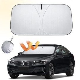 Anyingkai Sun Protection Car Front Windscreen Interior, Car Sun Protection Windscreen 140 x 70 cm, Sun Protection for Windscreen Inside, Windscreen Sun Protection, Foldable for Most Vehicles, SUVs