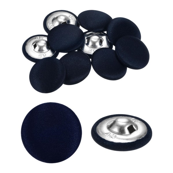 sourcing map 10pcs Fabric Cloth Buttons 1" Round Sewing Button