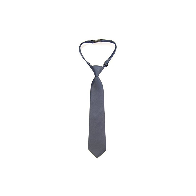 Retreez Solid Matte Color Woven Microfiber Pre-tied Boy's Tie -