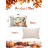 Fall Pillow Covers 12x20 Set of 1 Linen Farmhouse Rustic