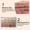 16 Color Nude Eyeshadow Palette for Women - Long-lasting, Pigmented,