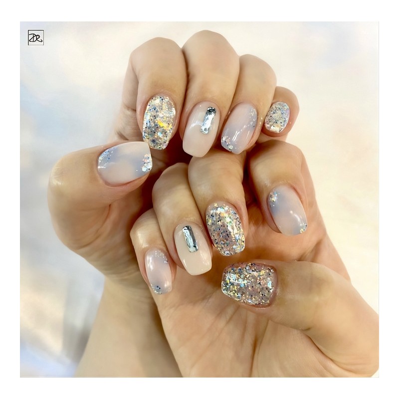 Dara Beauty May Art of the MonthBlue Marble Nails❣ -