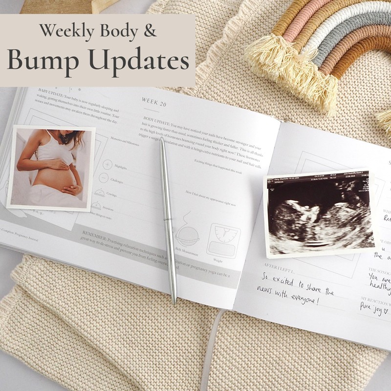 Pregnancy Journal and Planner Gift - Luxury Pregnancy Book for