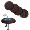 Shukii Stool Covers - 4 Pack Waterproof PU Slipcovers with