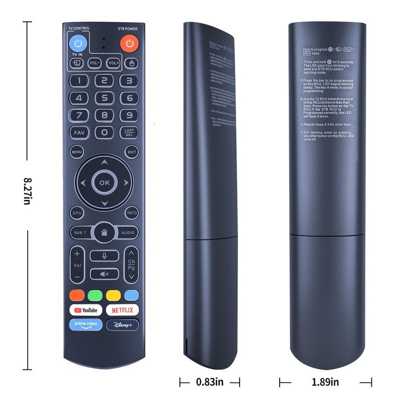PZL V5 Pro Replacement Backlit Voice Remote Control for Vseebox