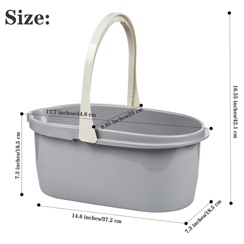 Haundry 4.5 Gallon Cleaning Bucket, Good Grips Household Mop Bucket
