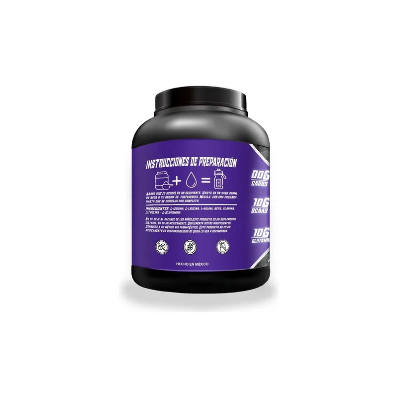 Aminoácidos Bcaas + Glutamina Wolf 1kg Varios Sabores