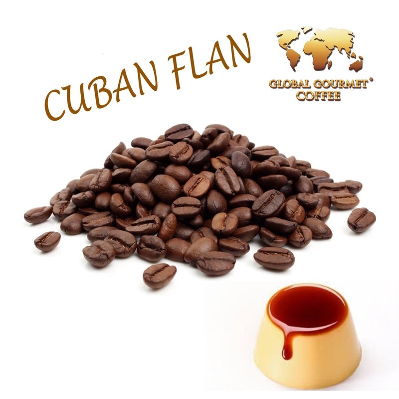 Flavored Coffee (Cuban Flan Flavored Coffee, 1 Lb Ground)