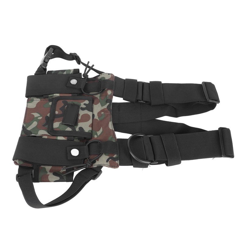 Radio Chest Harness 2 Pockets Oxford Cloth Adjustable Vest Rig
