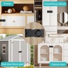 Closet Door Lock: 4.5inch Bifold Door Lock 3-Digit Password Cabinet