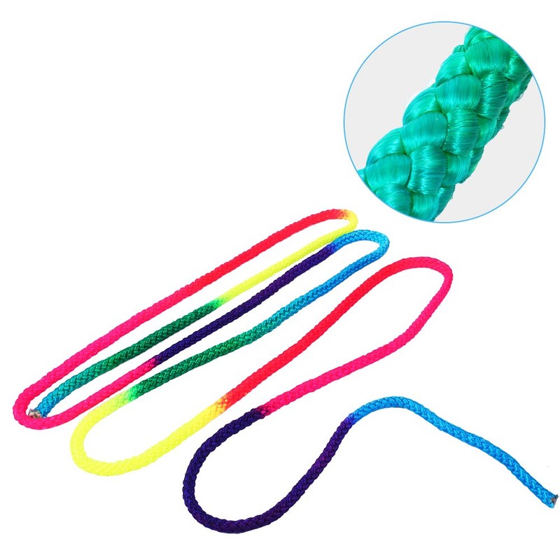 Rainbow Gymnastics Rope, 2.8m Rainbow Color Rhythmic Gymnastics Rope Solid