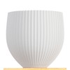 3D Vase Greta Standard Orchid Pot/Planter/Herb Pot, Sustainable, Waterproof (White)