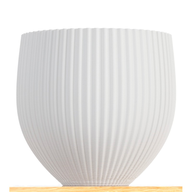 3D Vase Greta Standard Orchid Pot/Planter/Herb Pot, Sustainable, Waterproof (White)