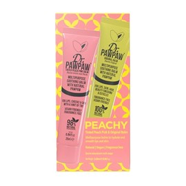 Peachy Set by Dr. PawPaw for Women - 2 Pc 0.84oz Multipurpose Soothing Tinted Balm - Peach Pink, 0.84oz Multipurpose Soothing Original Balm