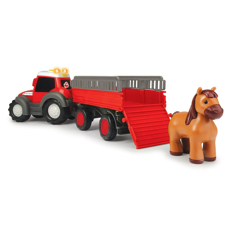 DICKIE toys 204115002 ABC Massey Ferguson Animal Trailer