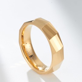 SOXEMAN 1 piece luxury simple wedding for men and women, fashionable tungsten steel couple ring, width 6mm