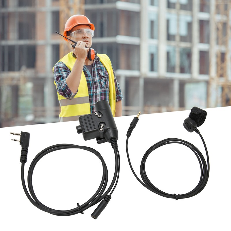 U94 PTT Adapter Push to Talk Button Walkie Talkie Military