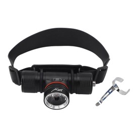 FTVOGUE Underwater Diving Headlamp, 1200LM Bright LED Flashlight, IPX68, 80M Depth, 3 Light Modes