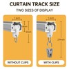 MaKefeile Curtain Tracks Ceiling Wall Mounted Heavy-Duty Curtains Rails Room