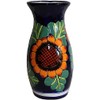 Sunflower Talavera Round Flower Vase