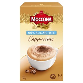 Moccona Cappuccino Sugar Free 10 x 11g x 5