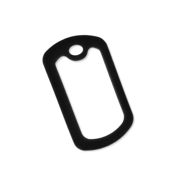 Bulk Military GI Dog Tag Silencer Rubber Silicone Cover, Black,