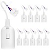 QWORK® Pack of 10 E27 Lamp Holder with Cable, Renovation