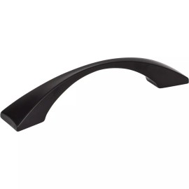 Elements Matte Black Contemporary Square Kitchen Cabinet Pull Vanity Closet Knob 525-96MB