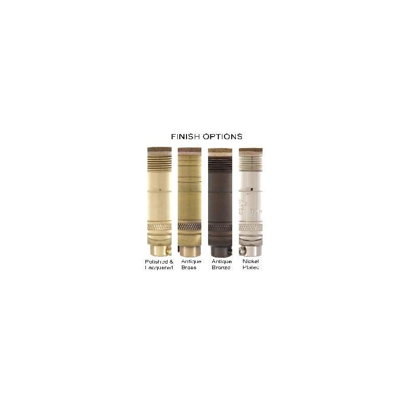 B&P Lamp® 3-Way Heavy Duty, Turned Brass Socket, Polished &