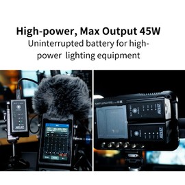 ZITAY NP970 Rechargeable Battery with DC and USB-C Ports Compatible with Sony NP-F970 NP-F930 NP-F950 NP-F960 NP-F550 NP-F530 NP-F330 NP-F570