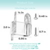 Shuisen Sliding Shower Door Bottom Guide with Screw for 3/8