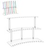 Acrylic Pen Display Stand, 2-Tier, 30 Slots, 1.3cm Wide Slots