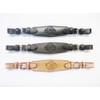 PS Pferdeartikel Soft Leather Padded Flower Nose Strap - Decorated
