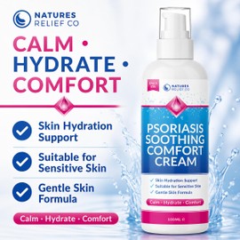Psoriasis Soothing Comfort Cream 100ml | Daily Use Moisturising Cream for Psoriasis-Prone Skin | Helps Soothe Dry & Itchy Skin | Gentle Skin Formula | Skin Hydration Support | Travel Friendly