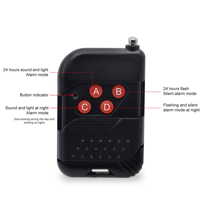 Solar Alarm Light with Motion Detector Outdoor Solar Strobe Light