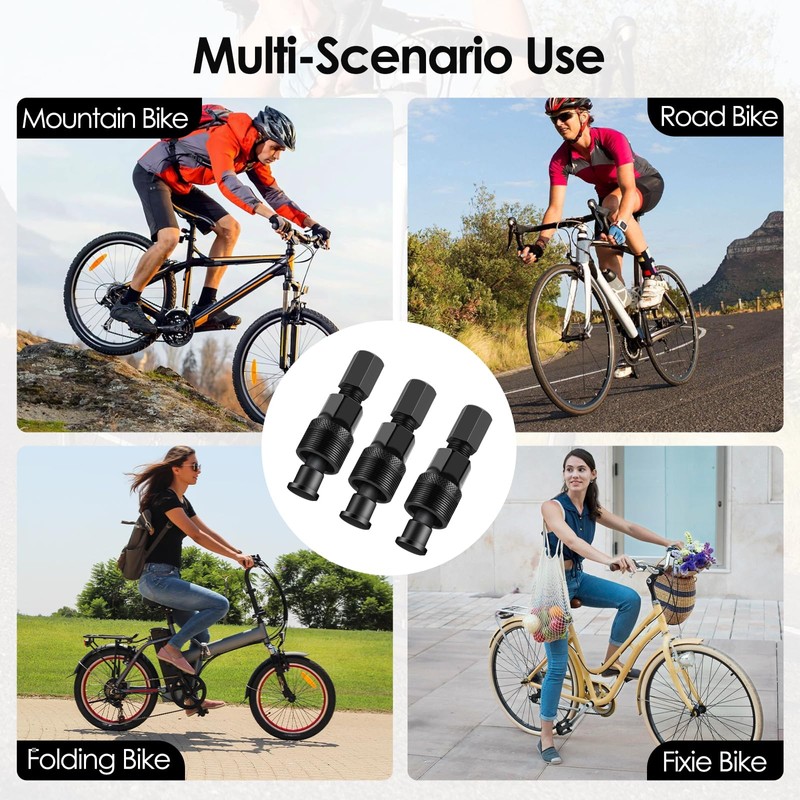 Pack of 3 Bicycle Crankset Puller, Pedal Puller, Crank Puller,