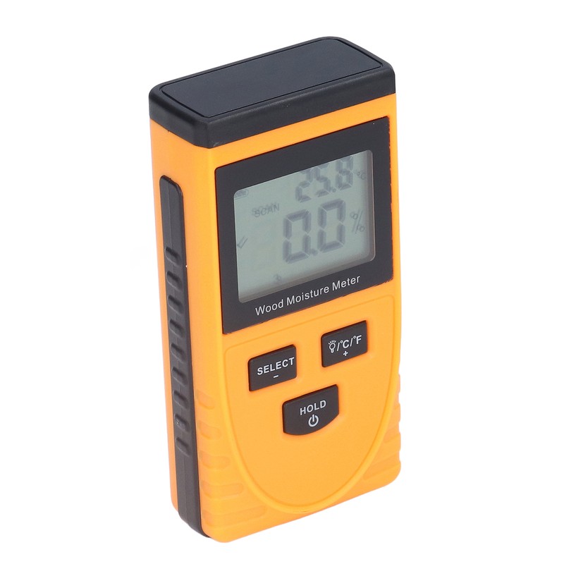 Inductive Wood Moisture Meter High Accuracy LCD Display Lumber Moisture