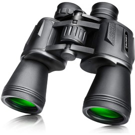 10 x 50 Binoculars for Adults - High Power, Professional HD Binoculars. Very Powerful for Long Range Views and Big Objectives for Clarity. Great for Astronomy, Hunting & Outdoor. Includes Case and