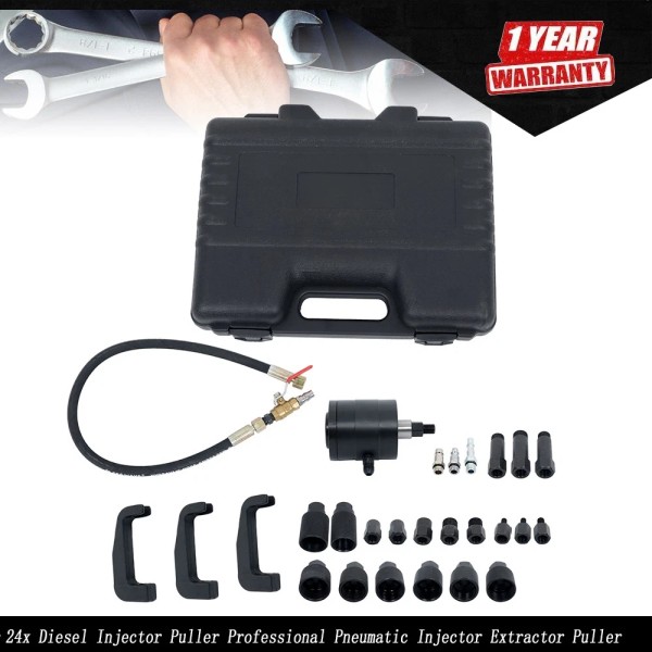 munirater 24x Diesel Injector Puller Professional Pneumatic Injector Extractor Puller