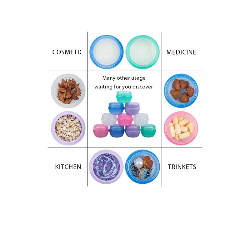 YuCool TSA Approved Empty Leak Proof Refillable Small Plastic Travel