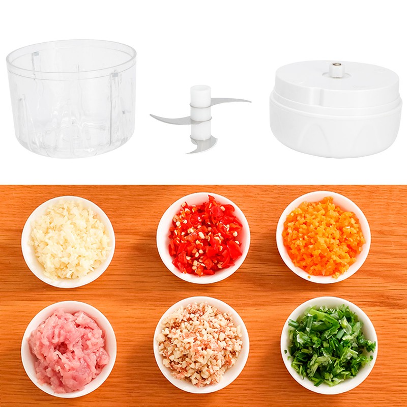 Electric Garlic Chopper Cutter Cordless Food Vegetables Fruits Blender for
