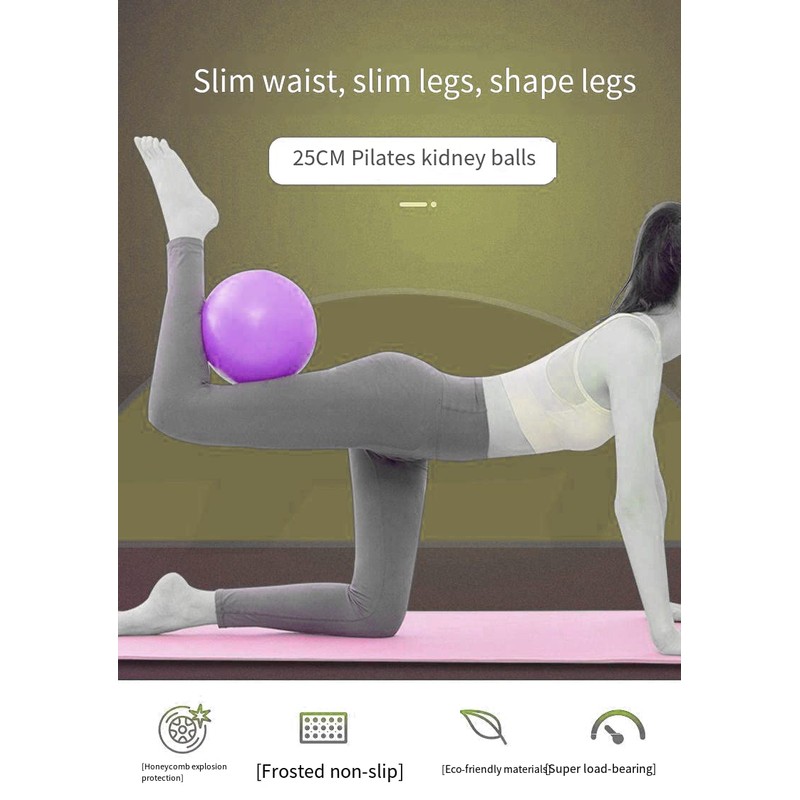 LORJE Small Exercise Ball, Yoga Ball，Mini Pilates Ball, 9 Inch