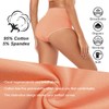 Molasus Women's Soft Cotton Underwear Briefs High Waisted Postpartum Panties
