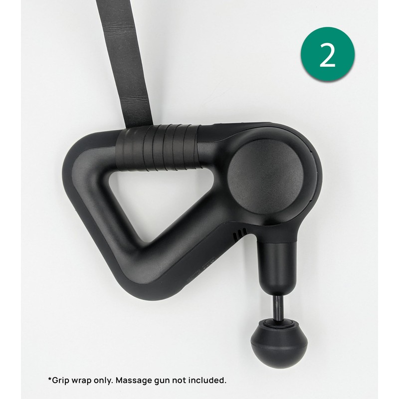 Ninefold Design Grip Wrap for Massage Gun, Adds Anti-Vibration Padding