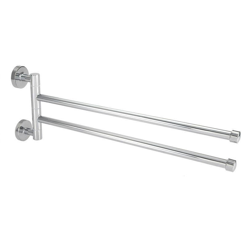 Bathroom Wall Mounted Towel Rack Swing Out Rotating Towel Hanger